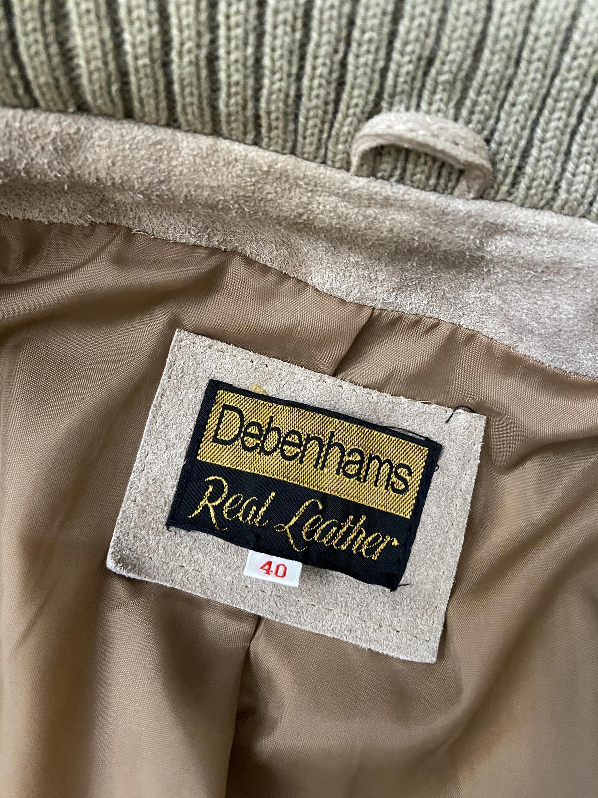 Vintage 1970s Beige Suede Racing Jacket