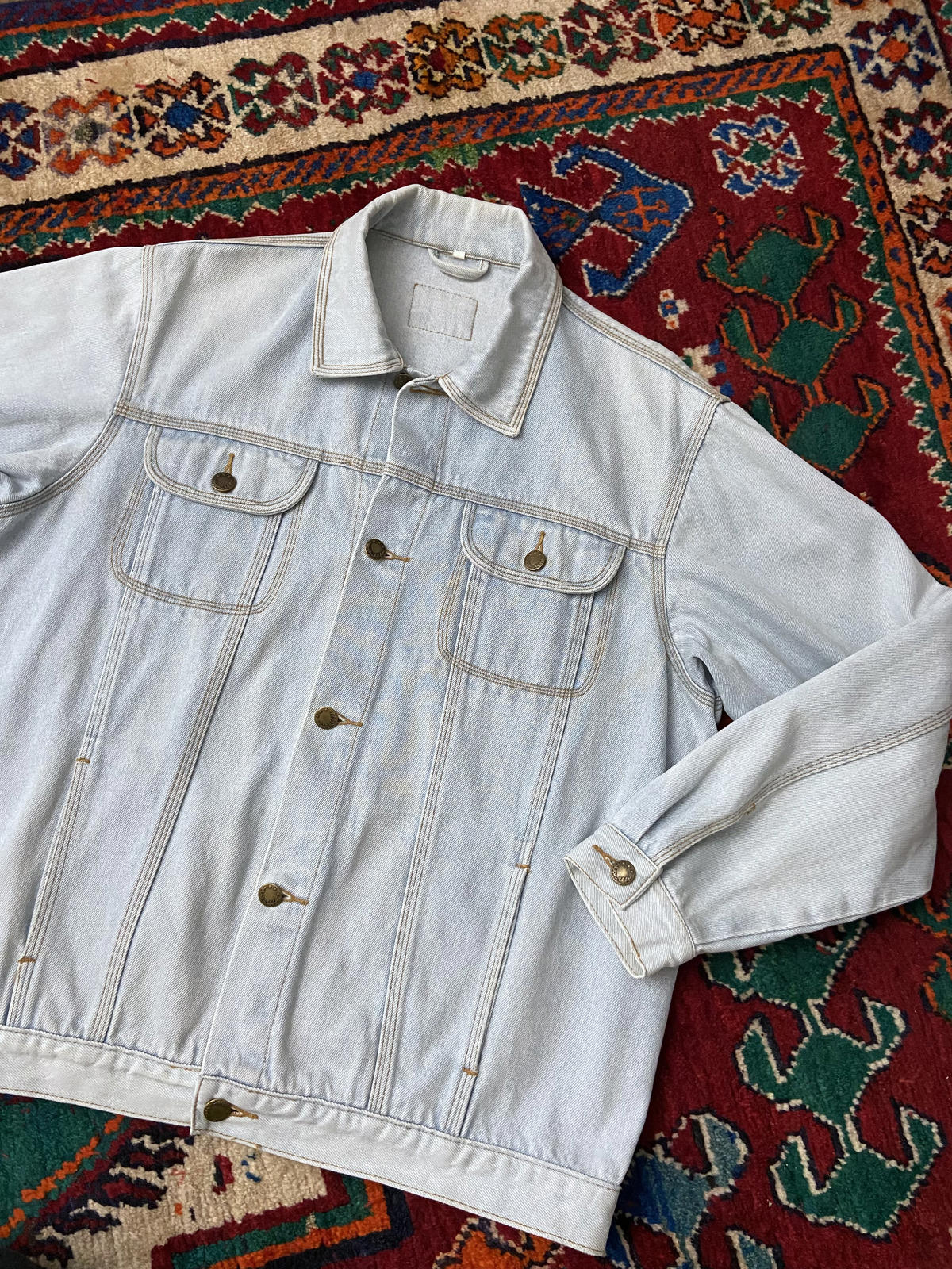 Vintage 1980s Pale Blue Denim Jacket