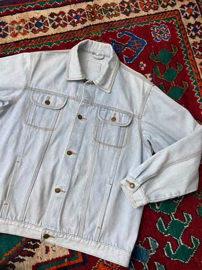 Vintage 1980s Pale Blue Denim Jacket
