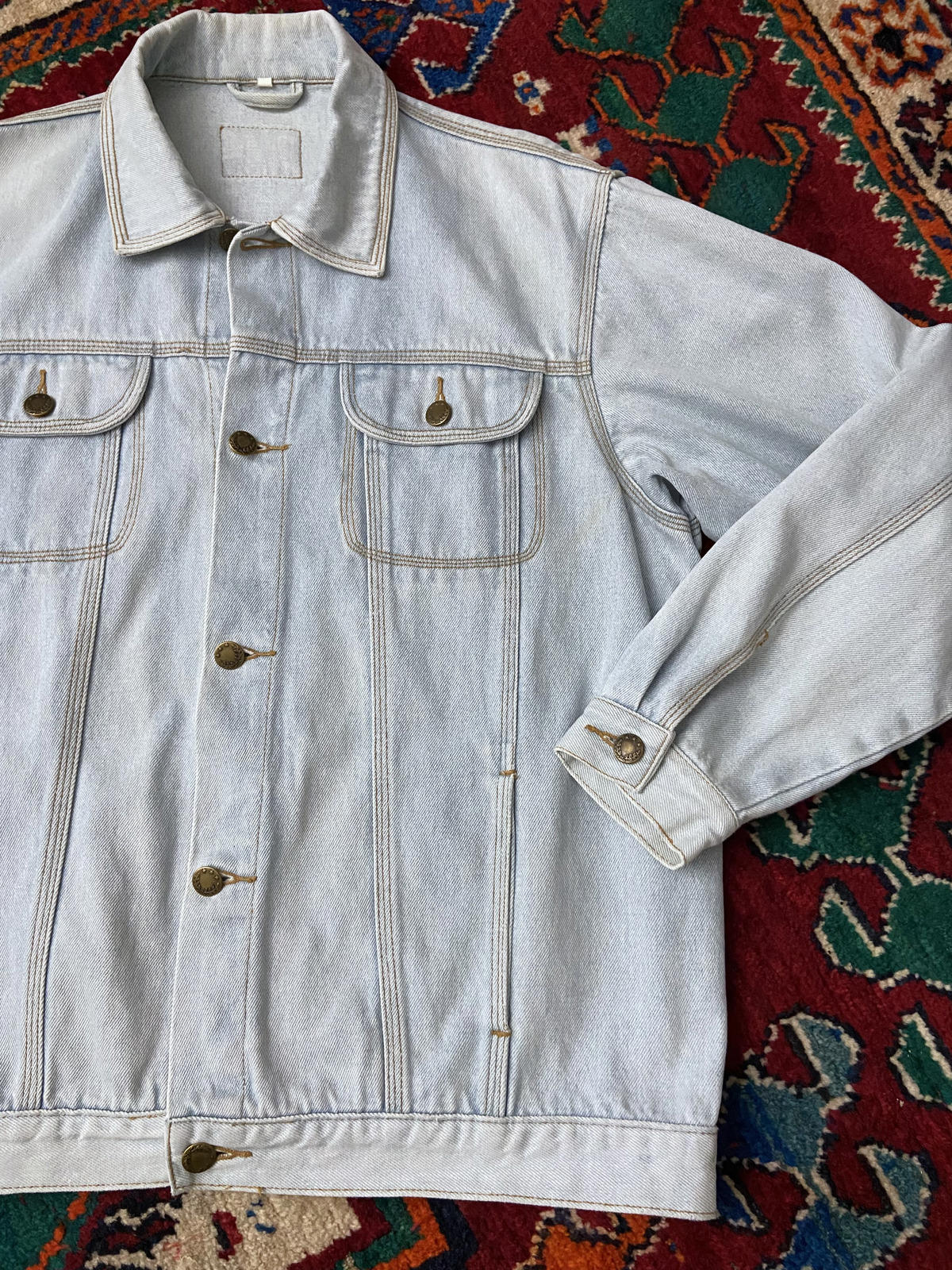 Vintage 1980s Pale Blue Denim Jacket
