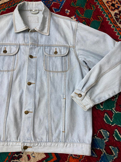 Vintage 1980s Pale Blue Denim Jacket
