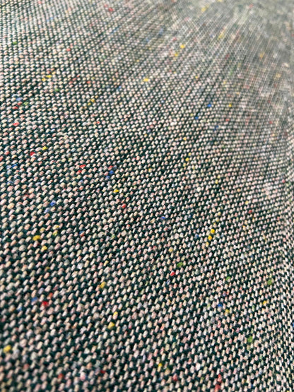 Vintage 1970s Green Tweed A-Line Skirt