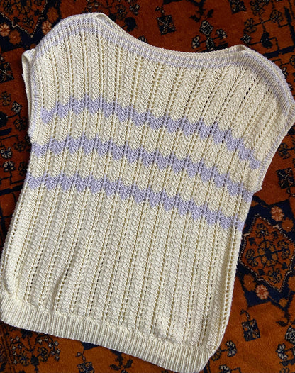 Vintage 1980s Yellow Knit Top