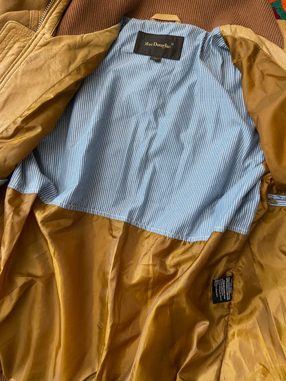 Vintage Mac Douglas Leather Bomber Jacket