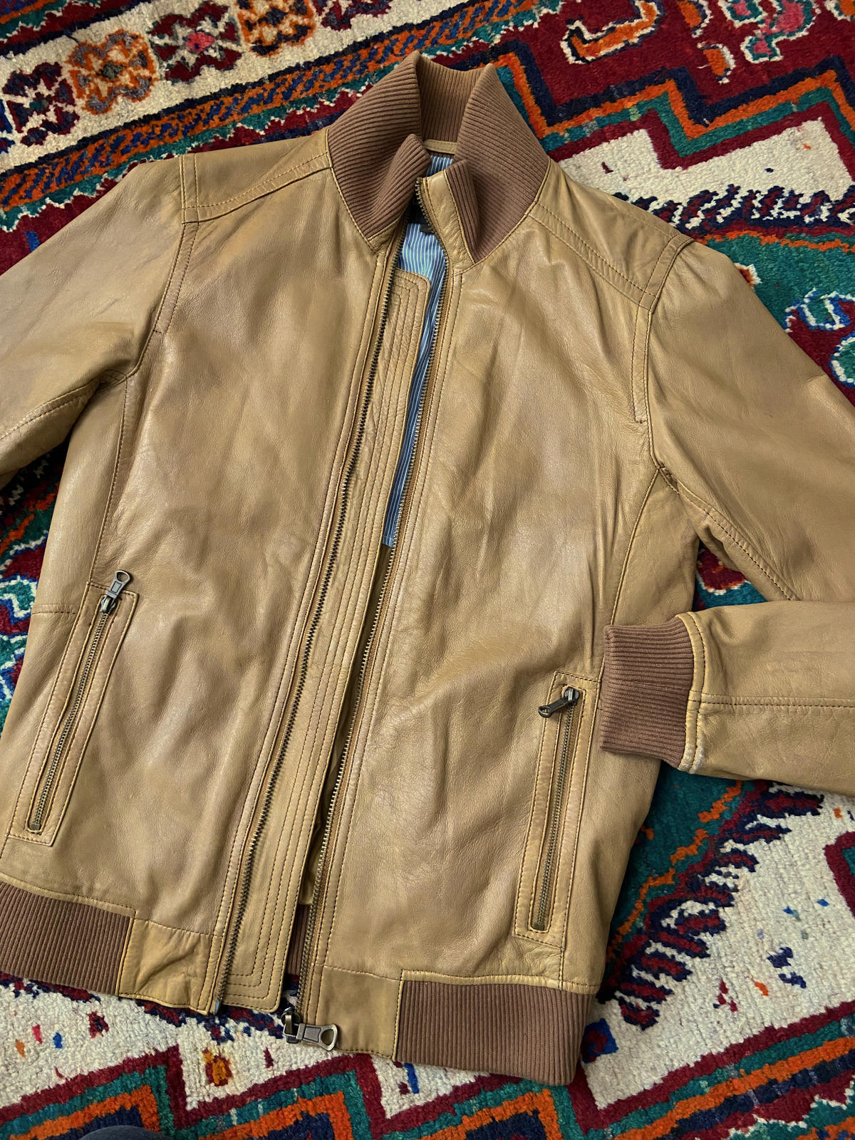 Vintage Mac Douglas Leather Bomber Jacket