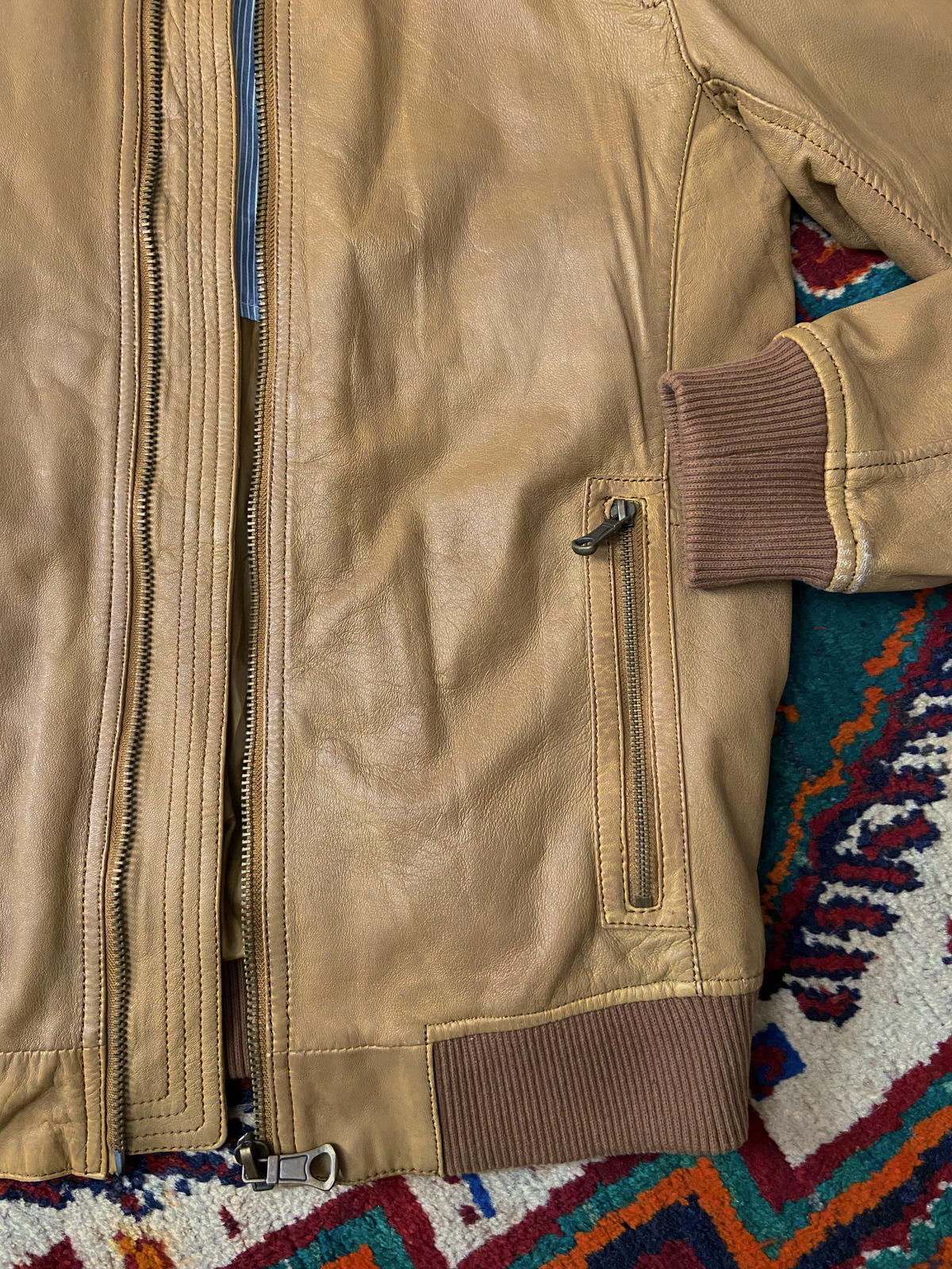 Vintage Mac Douglas Leather Bomber Jacket