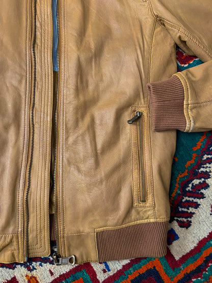 Vintage Mac Douglas Leather Bomber Jacket