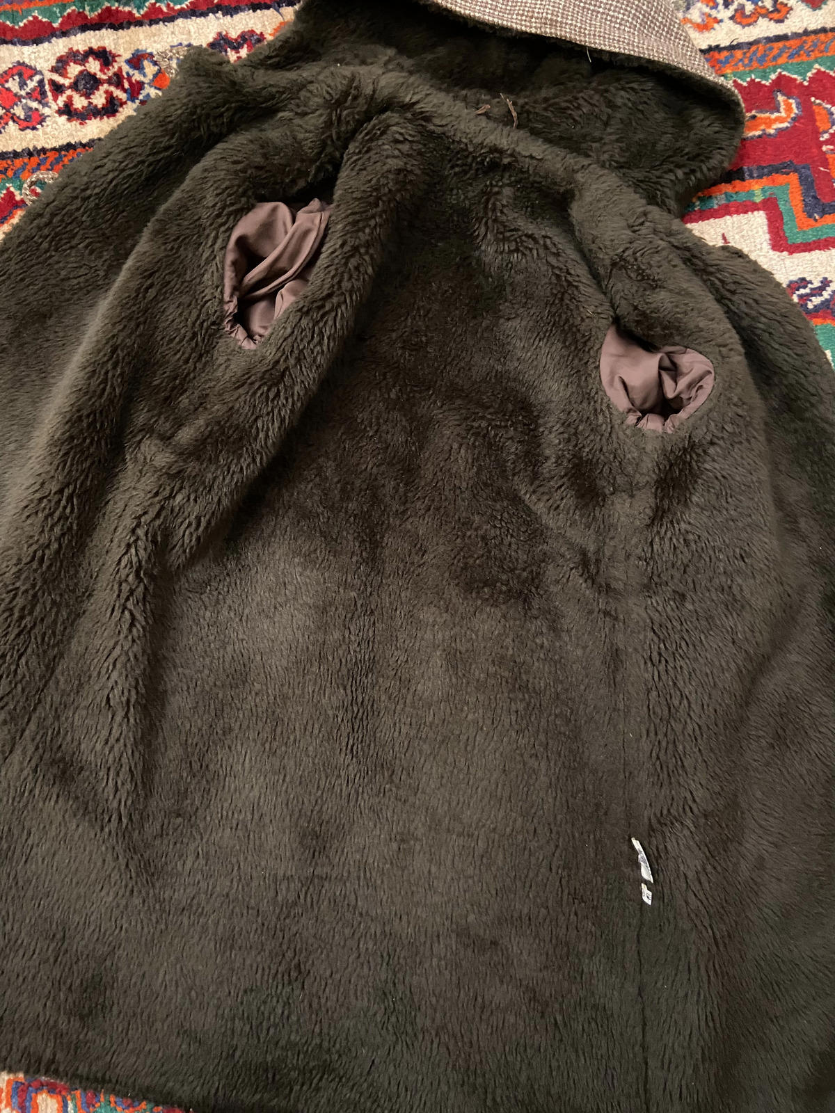 Vintage 1970s Brown Hooded Coat
