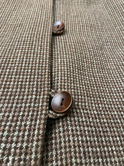 Vintage 1970s Brown Hooded Coat