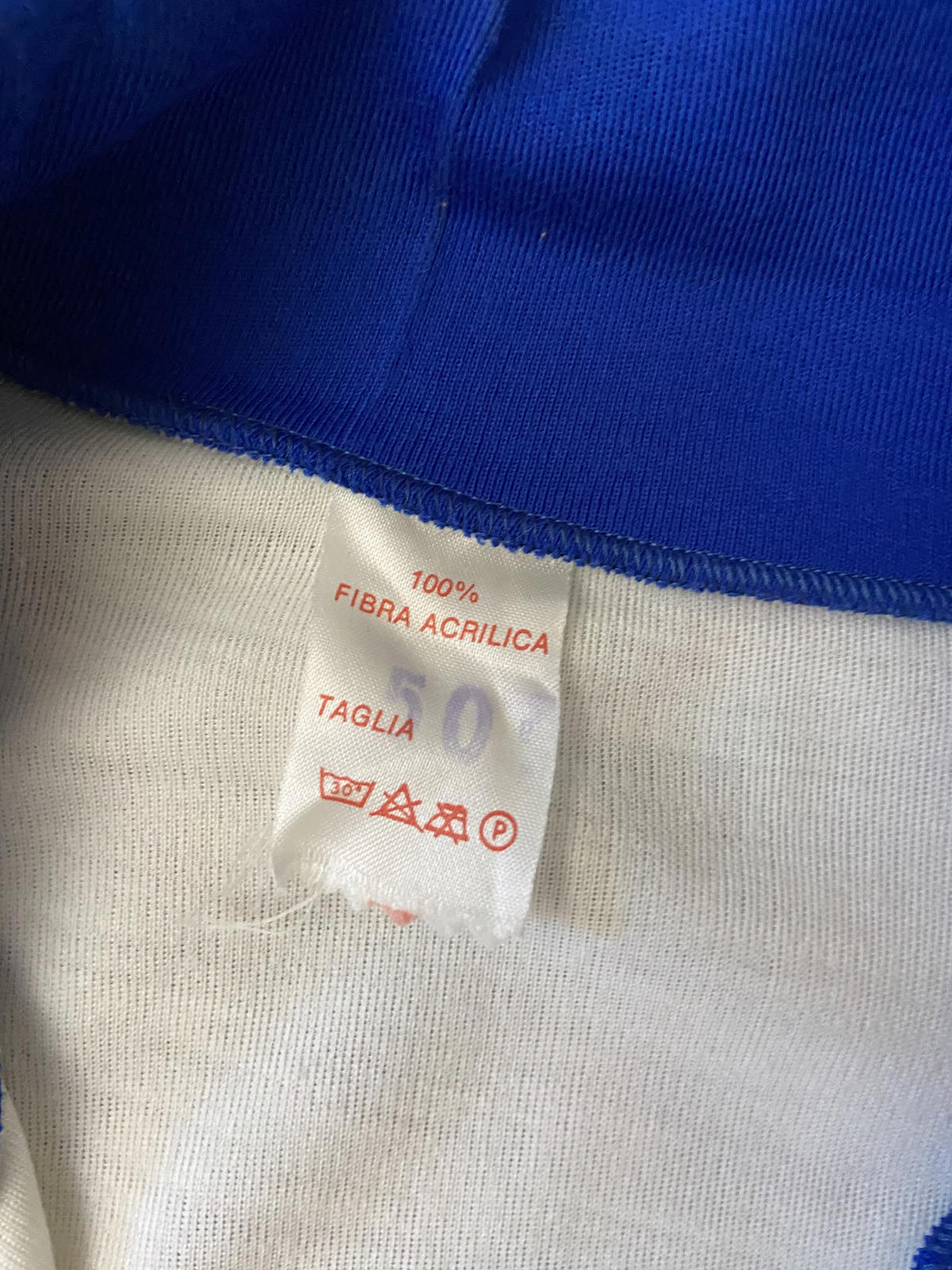 Vintage 1980s Blue & White Track Top