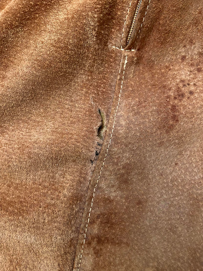 Vintage Brown Western Fringe Skirt