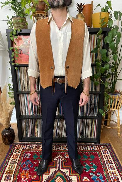 Vintage Mexican Suede Waistcoat