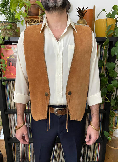 Vintage Mexican Suede Waistcoat