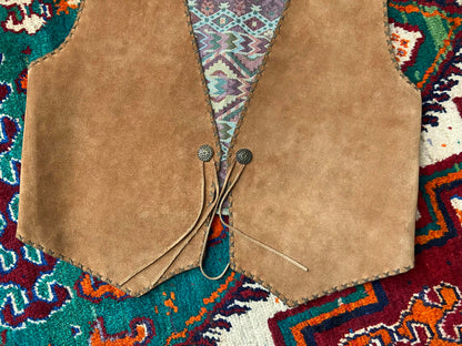 Vintage Mexican Suede Waistcoat