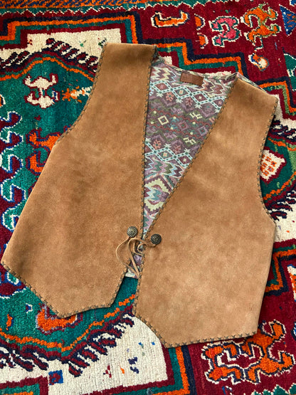 Vintage Mexican Suede Waistcoat