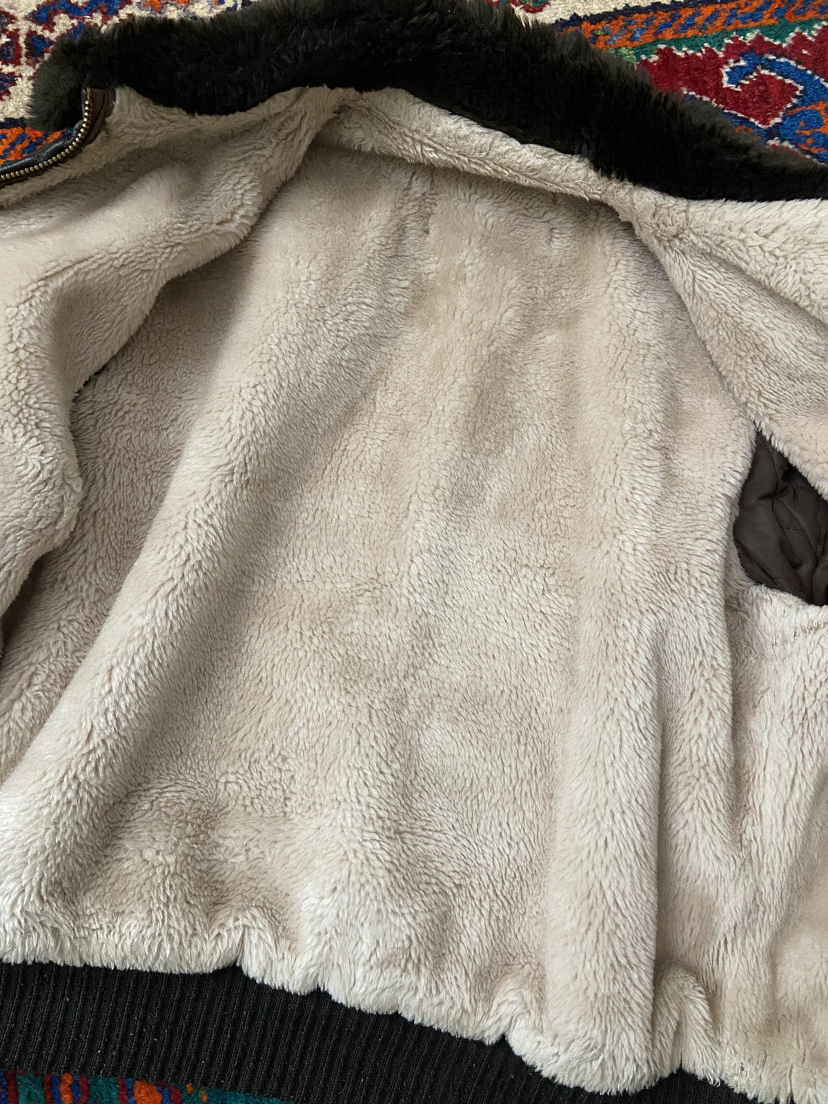 Vintage 1970s Leather Bomber Jacket