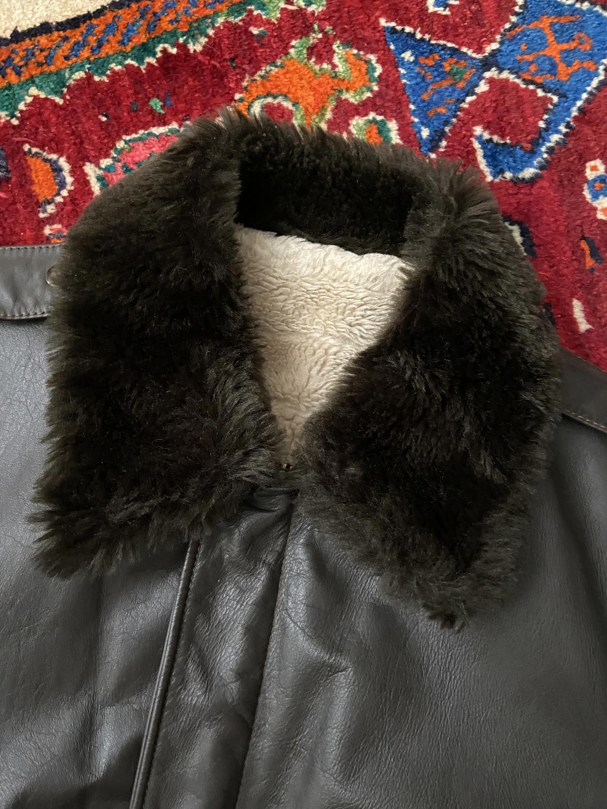 Vintage 1970s Leather Bomber Jacket
