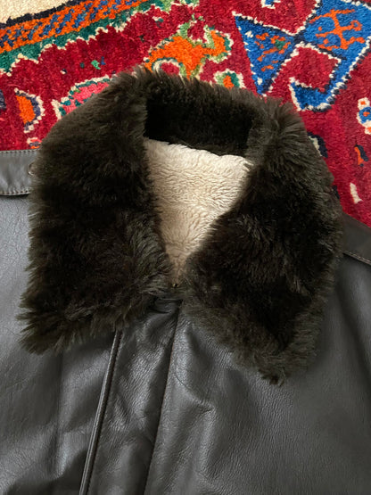 Vintage 1970s Leather Bomber Jacket