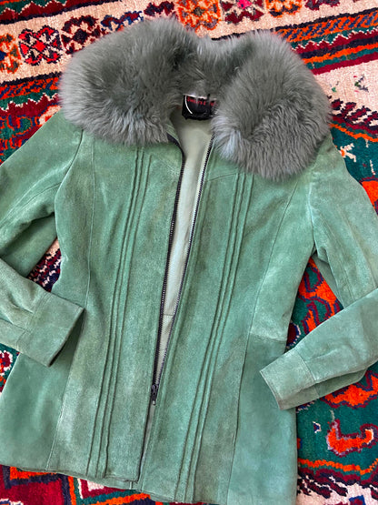 Vintage 1970s Green Penny Lane Jacket