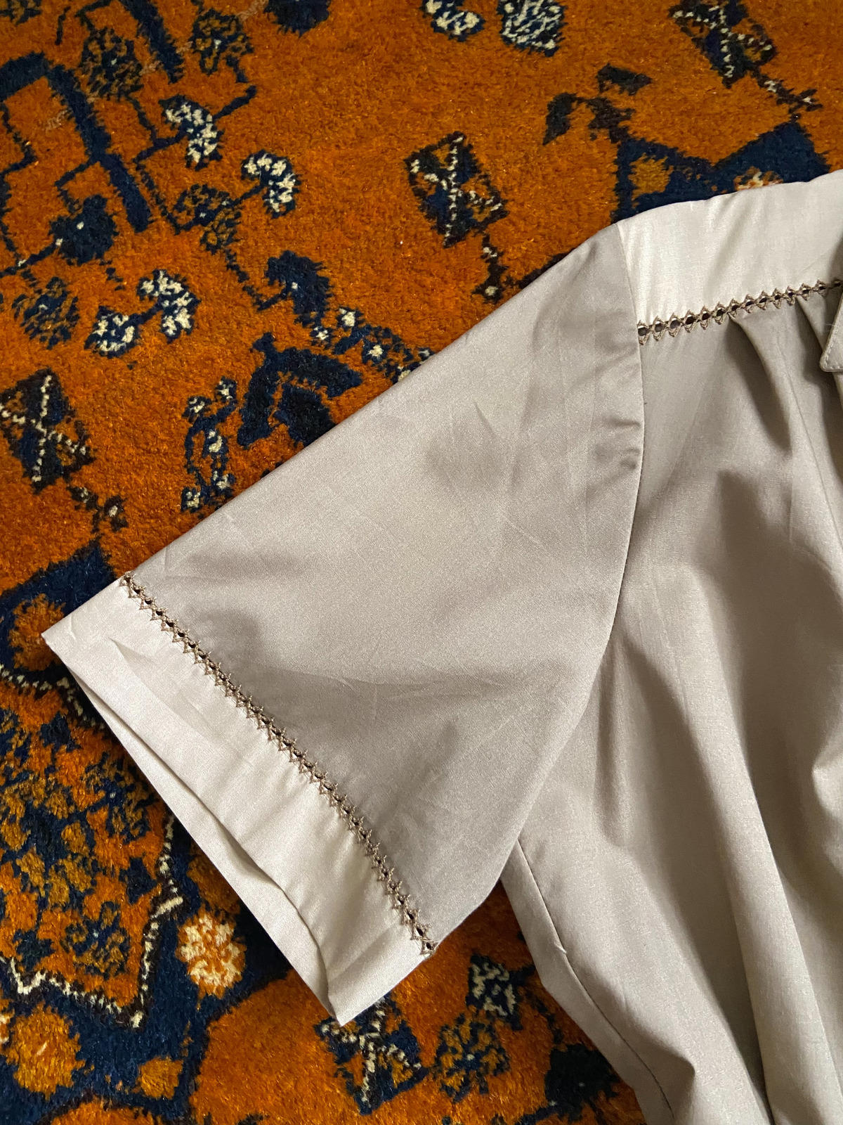 Vintage 1980s Taupe St Michaels Shirt Dress