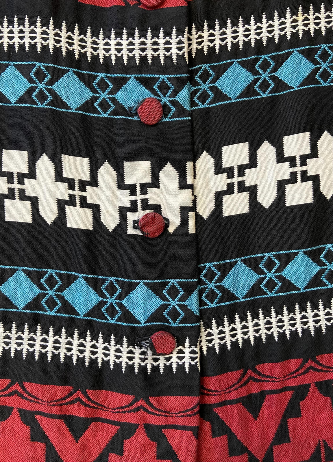 Vintage 1970s Embroidered Folk Skirt