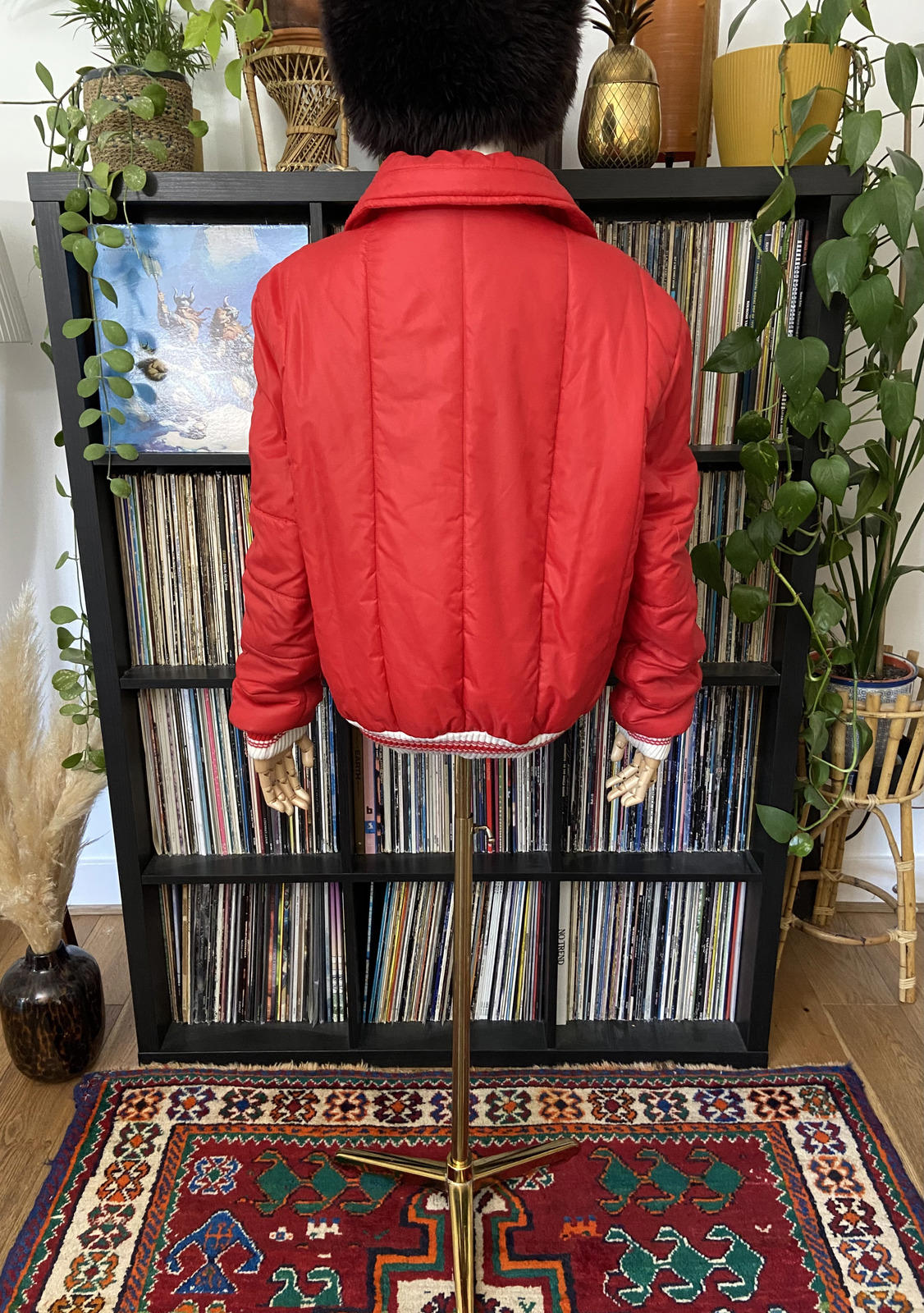 Vintage 1970s Red Puffer Ski Jacket