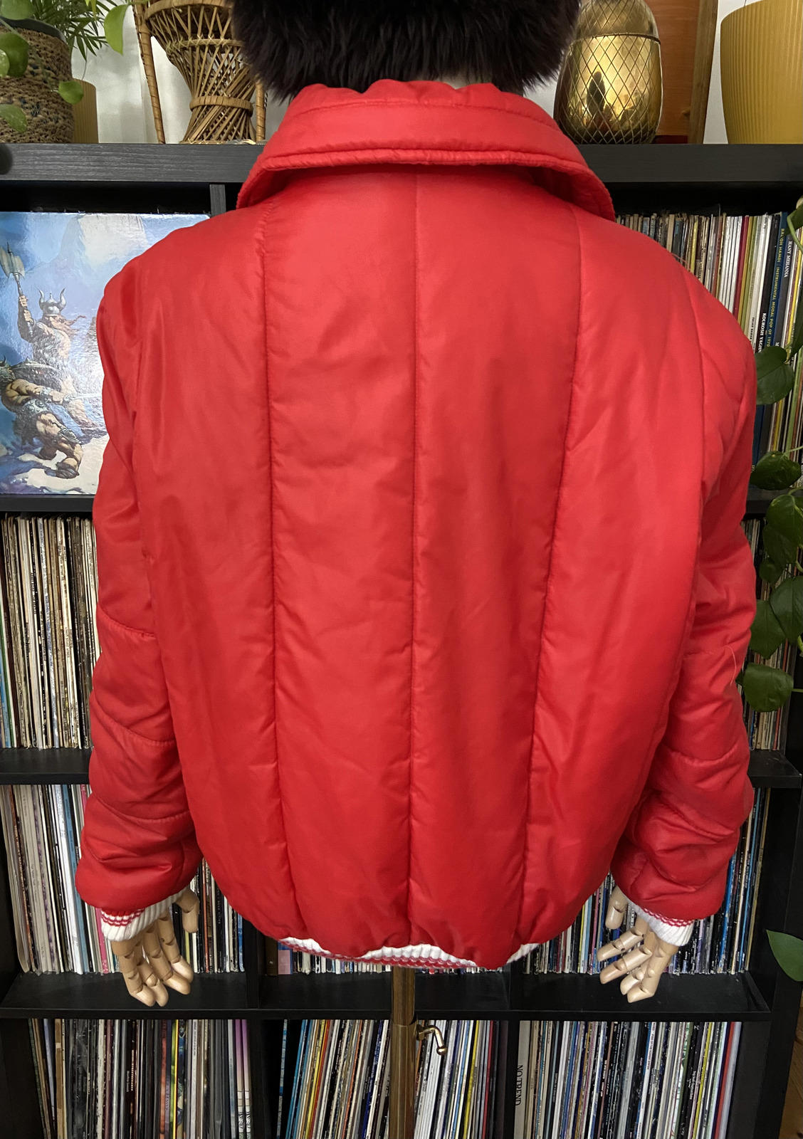 Vintage 1970s Red Puffer Ski Jacket