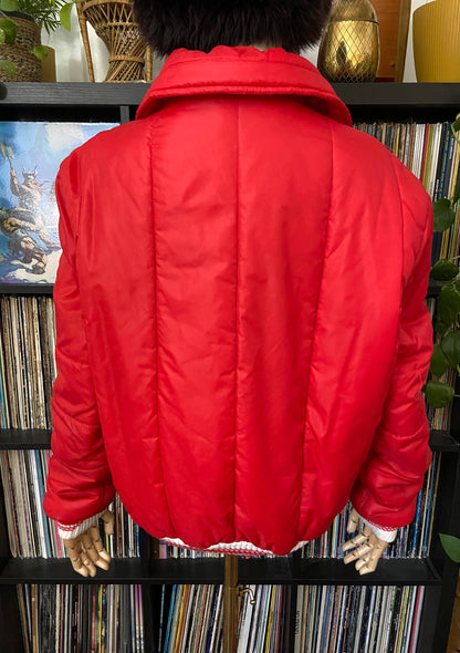 Vintage 1970s Red Puffer Ski Jacket