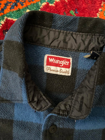 Vintage 90s Blue Wrangler Plaid Shirt