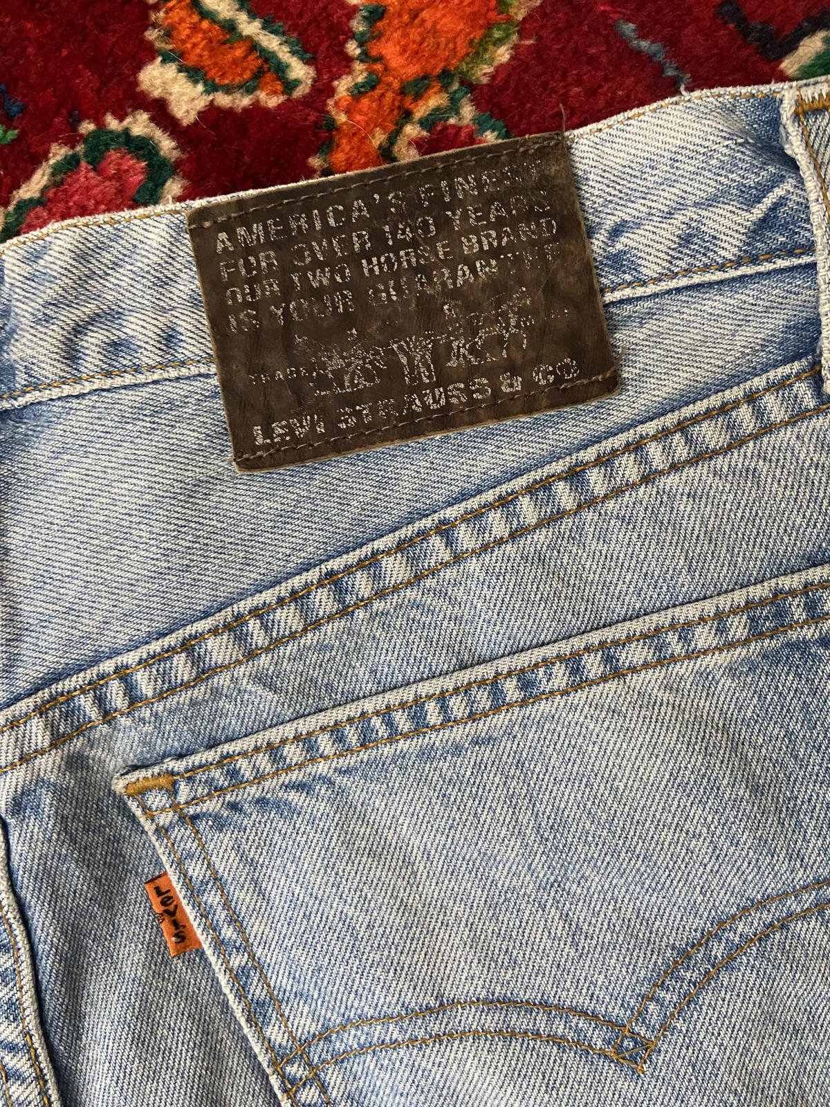 Vintage Levi's 615 Orange Tab Straight Jeans W32