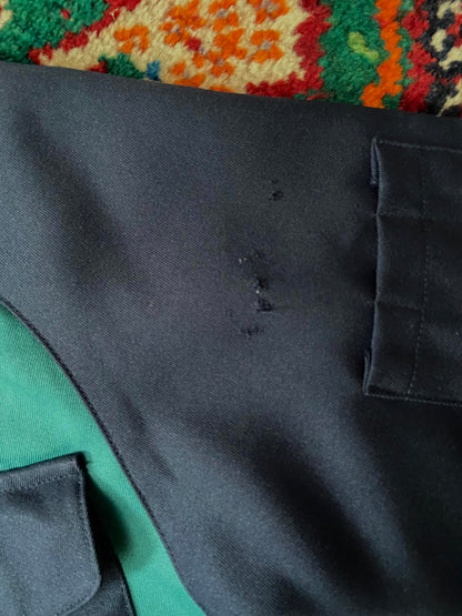Vintage Navy & Green Japanese-Style Worker Jacket