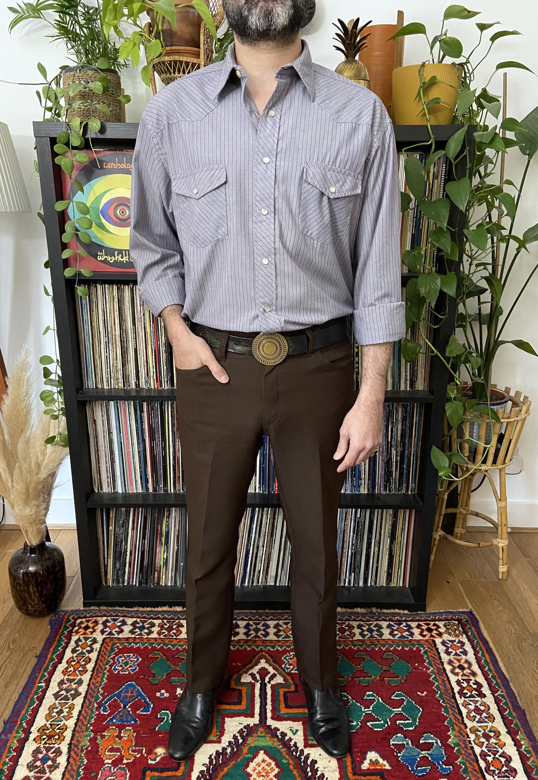 Vintage Grey Sunweave Western Shirt