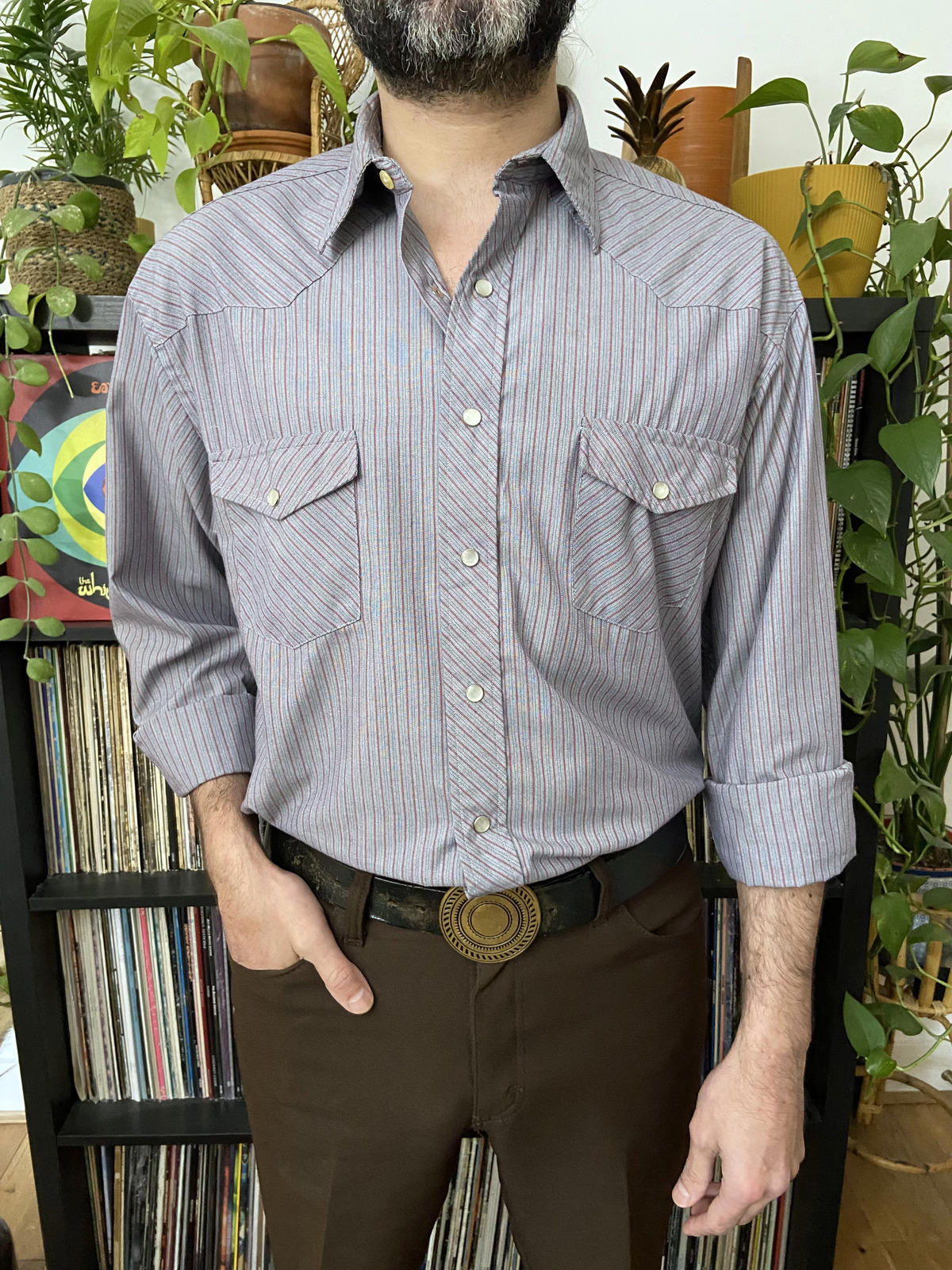 Vintage Grey Sunweave Western Shirt