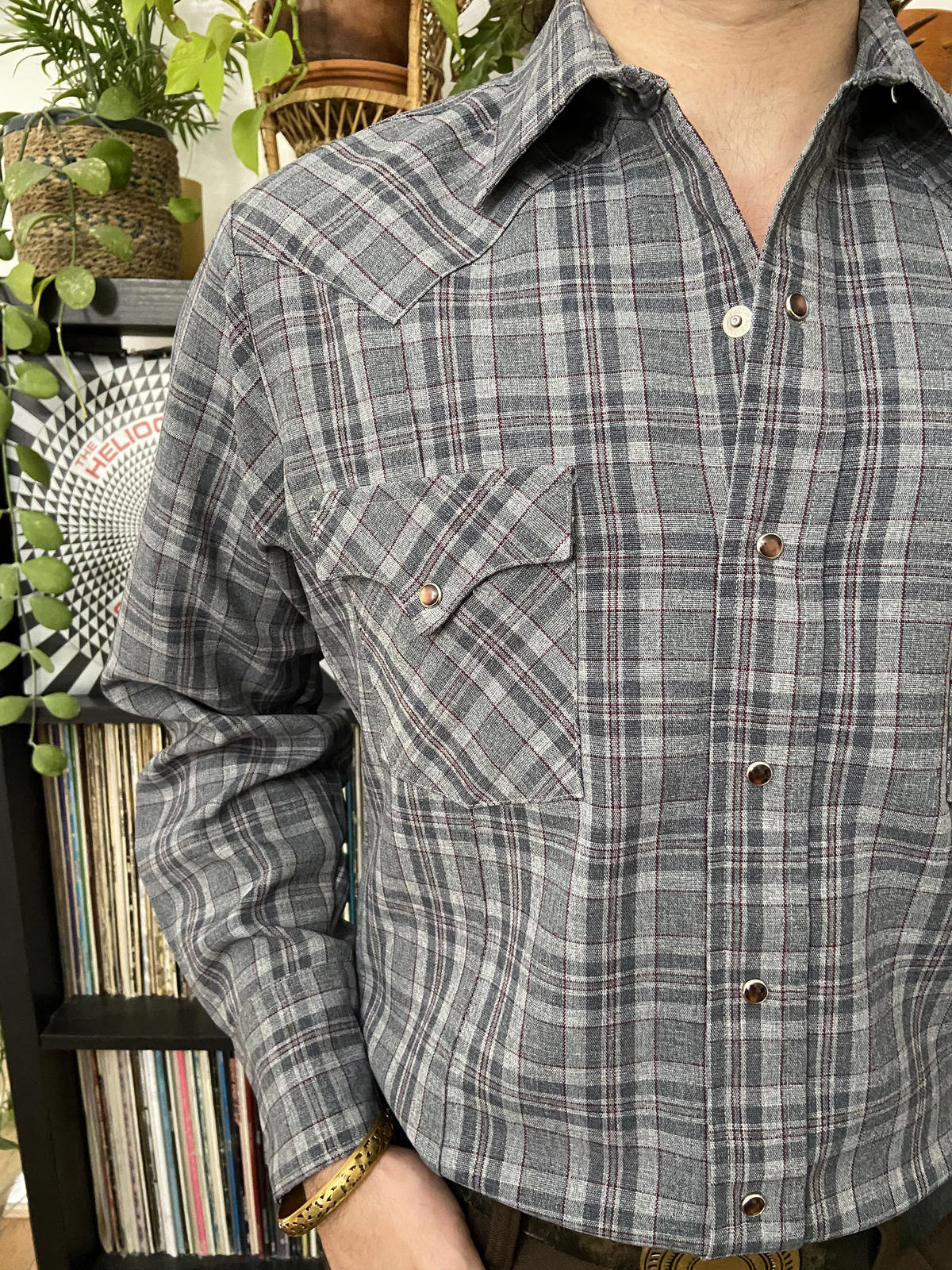 Vintage Grey Karman Western Shirt