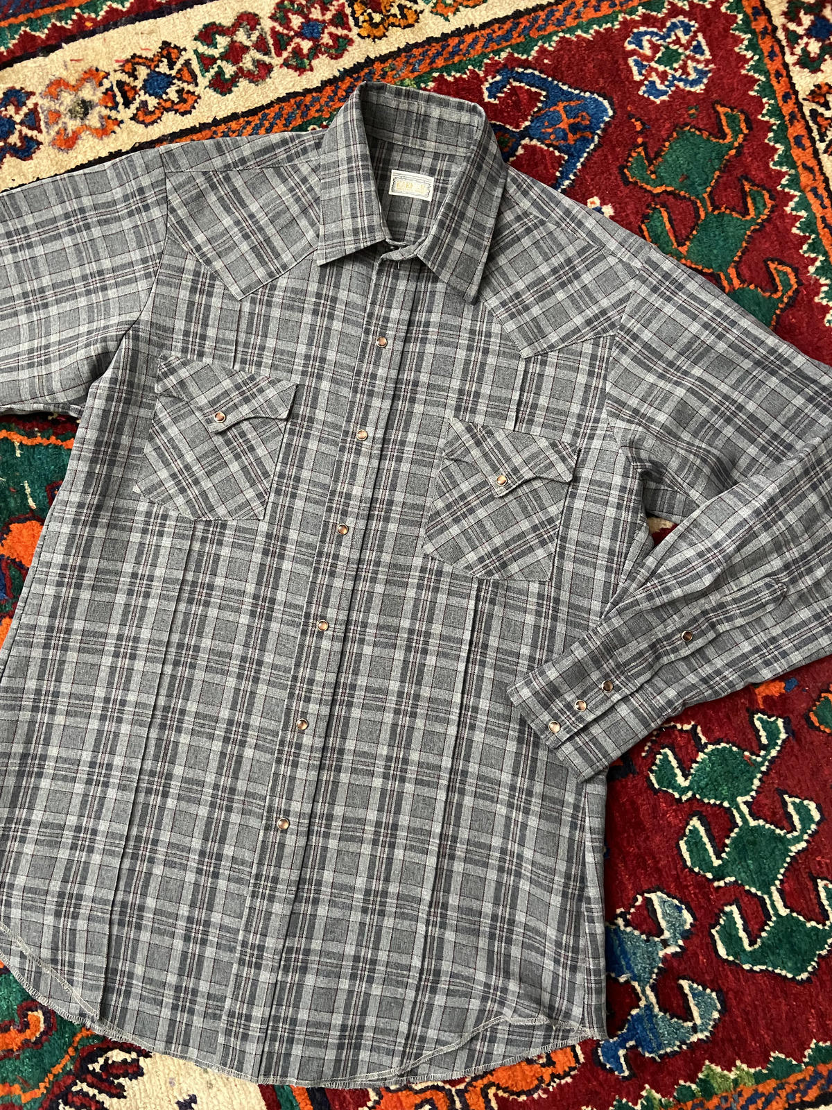 Vintage Grey Karman Western Shirt