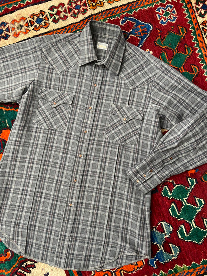 Vintage Grey Karman Western Shirt