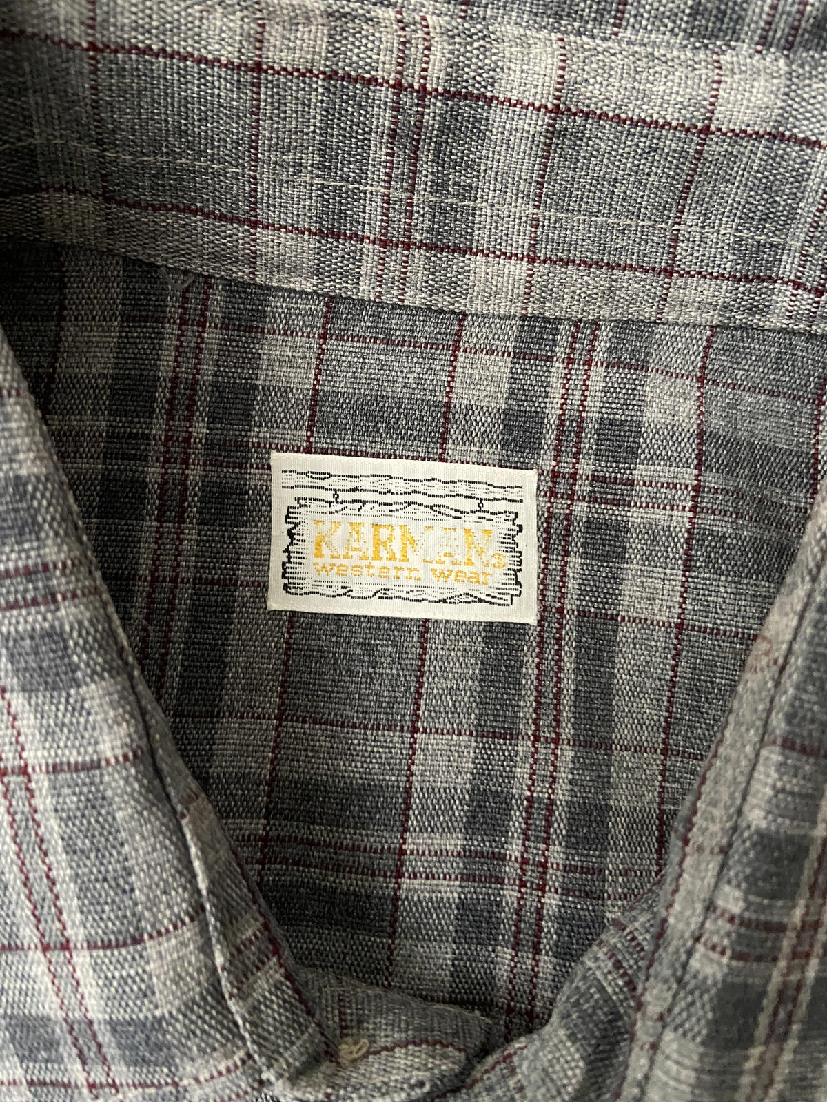 Vintage Grey Karman Western Shirt