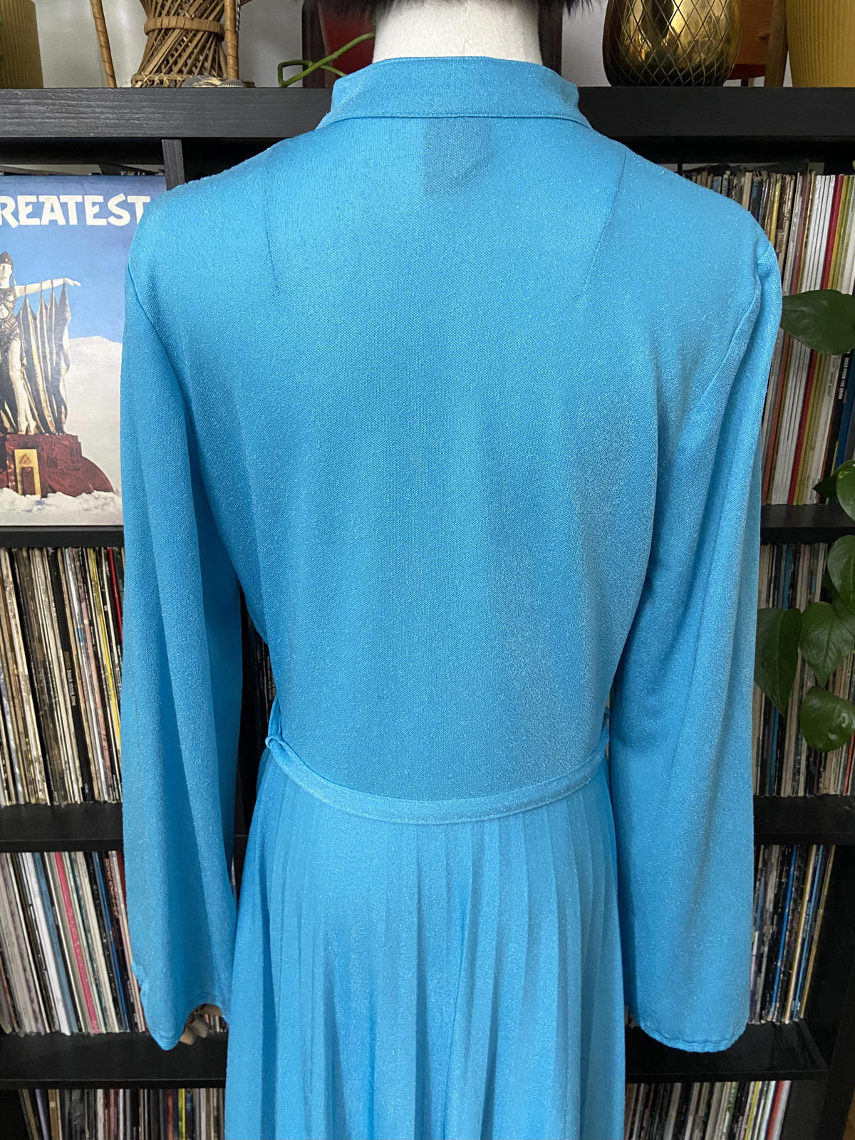 Vintage 1980s Blue Button C&A Dress
