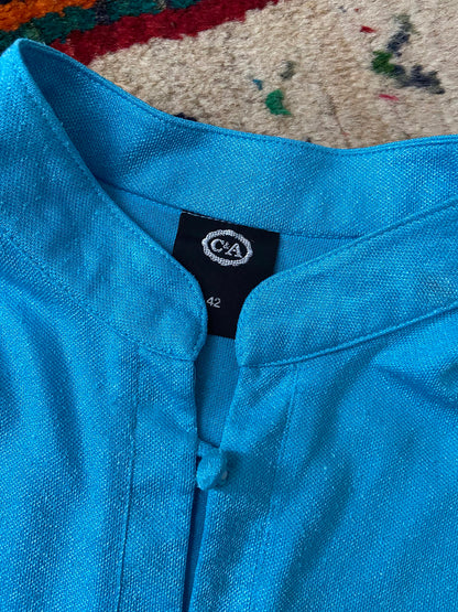 Vintage 1980s Blue Button C&A Dress