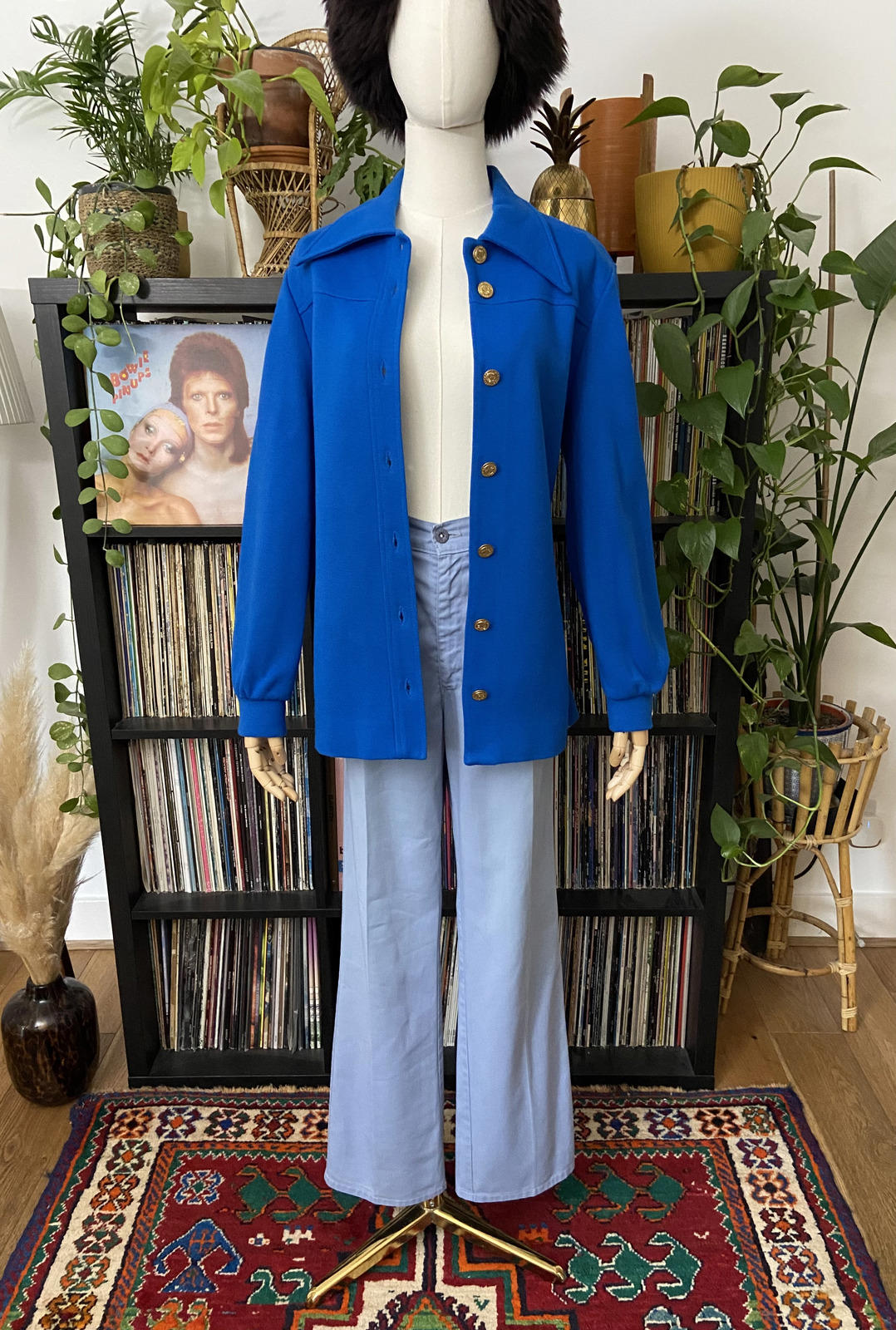 Vintage 1980s Levis White Tab Pale Blue Trousers W31