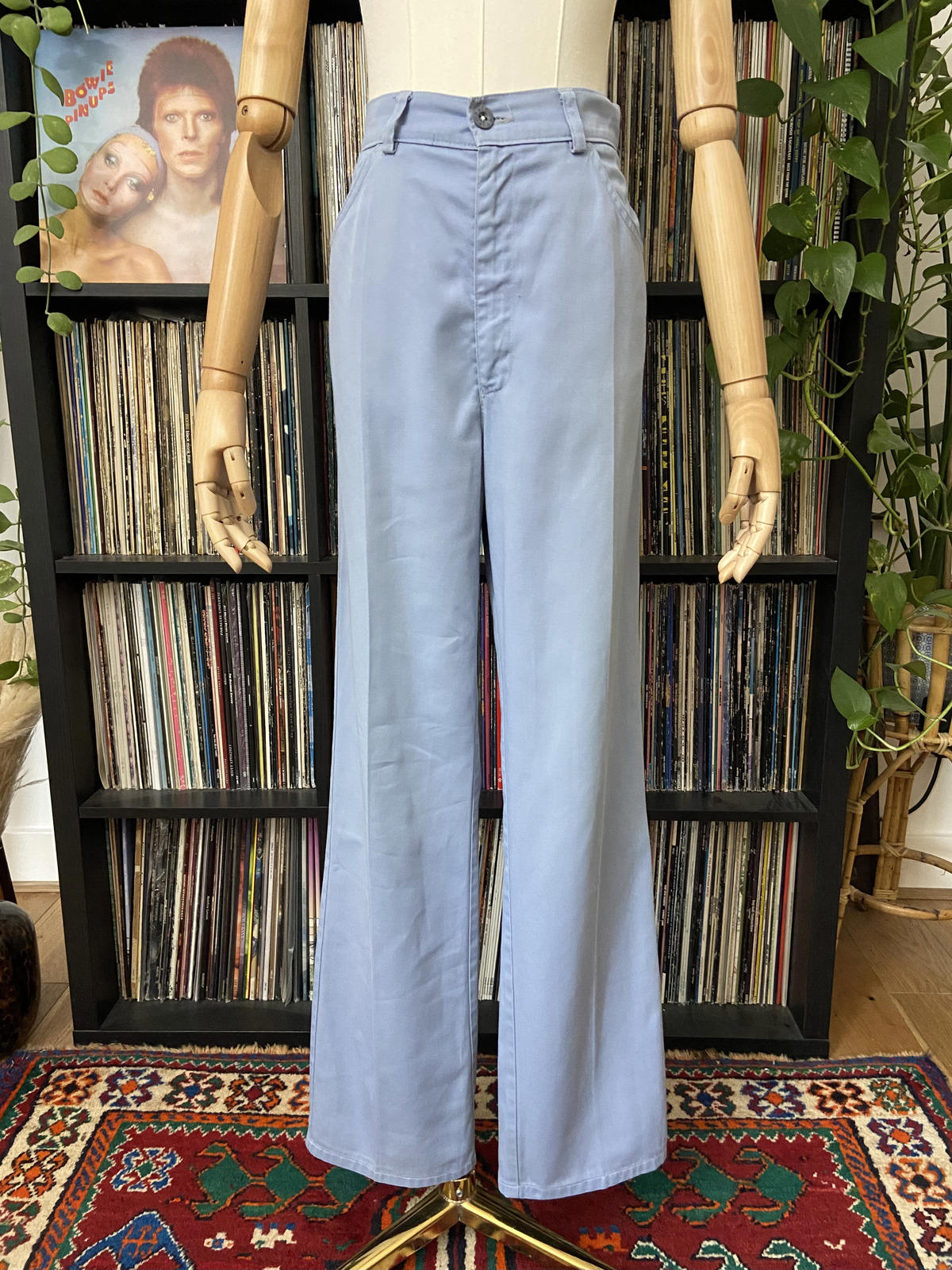 Vintage 1980s Levis White Tab Pale Blue Trousers W31