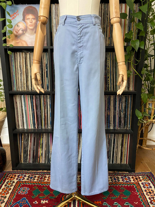 Vintage 1980s Levis White Tab Pale Blue Trousers W31