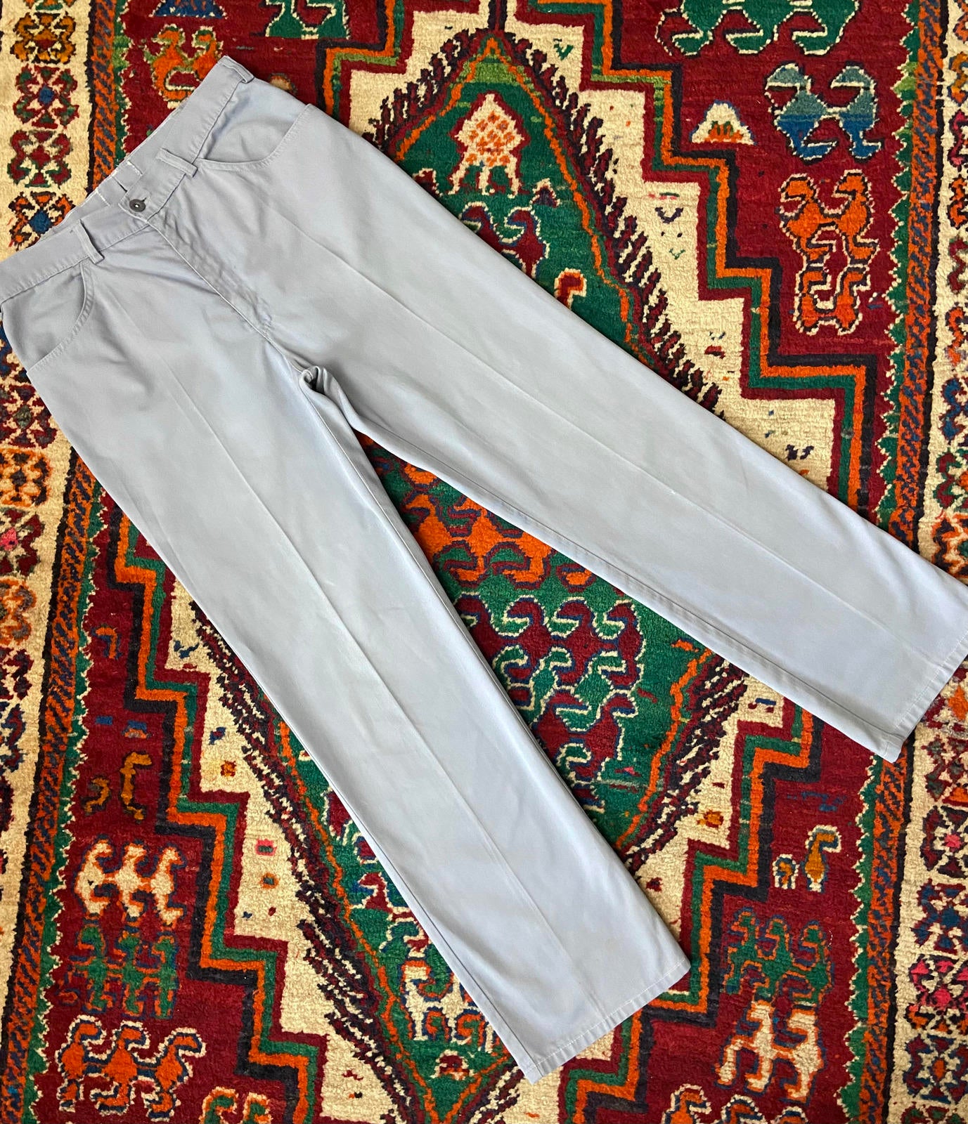 Vintage 1980s Levis White Tab Pale Blue Trousers W31