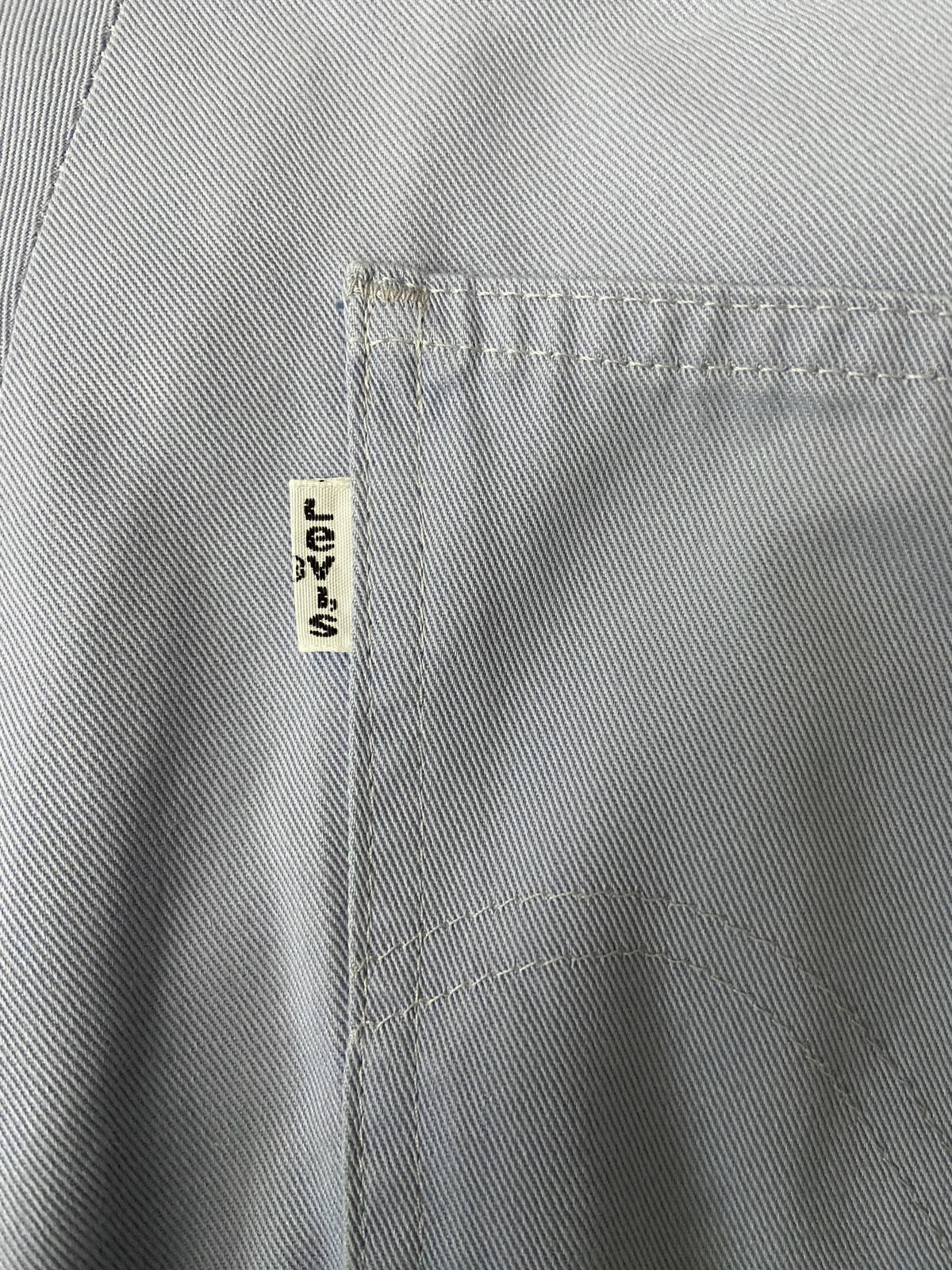 Vintage 1980s Levis White Tab Pale Blue Trousers W31