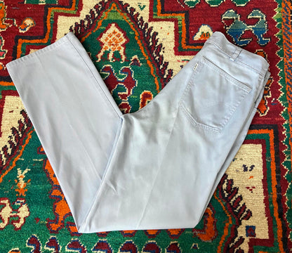 Vintage 1980s Levis White Tab Pale Blue Trousers W31