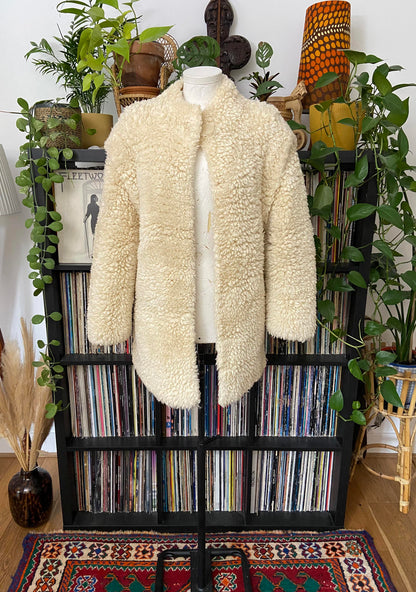 Vintage Cream Teddy Coat