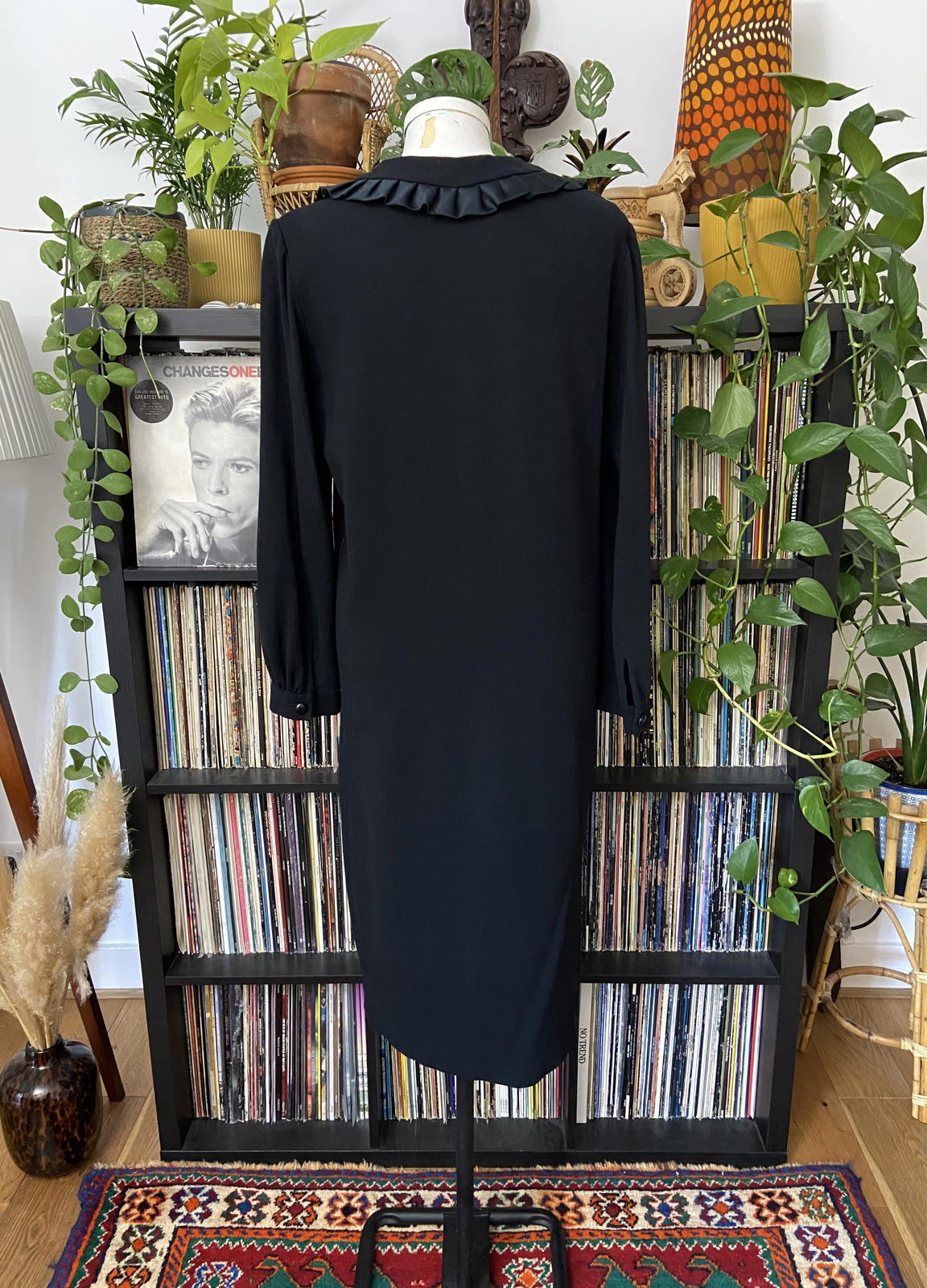 Vintage Frill Collar Button Up Coat