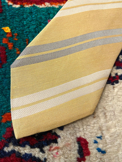 Vintage 1980s Yellow Ermenegildo Zegna Tie