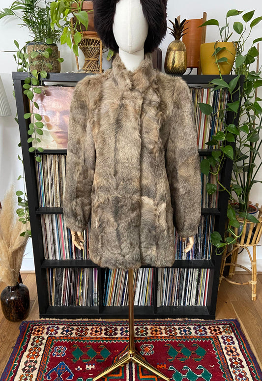 Vintage 1970s C&A Taupe/Beige Coat