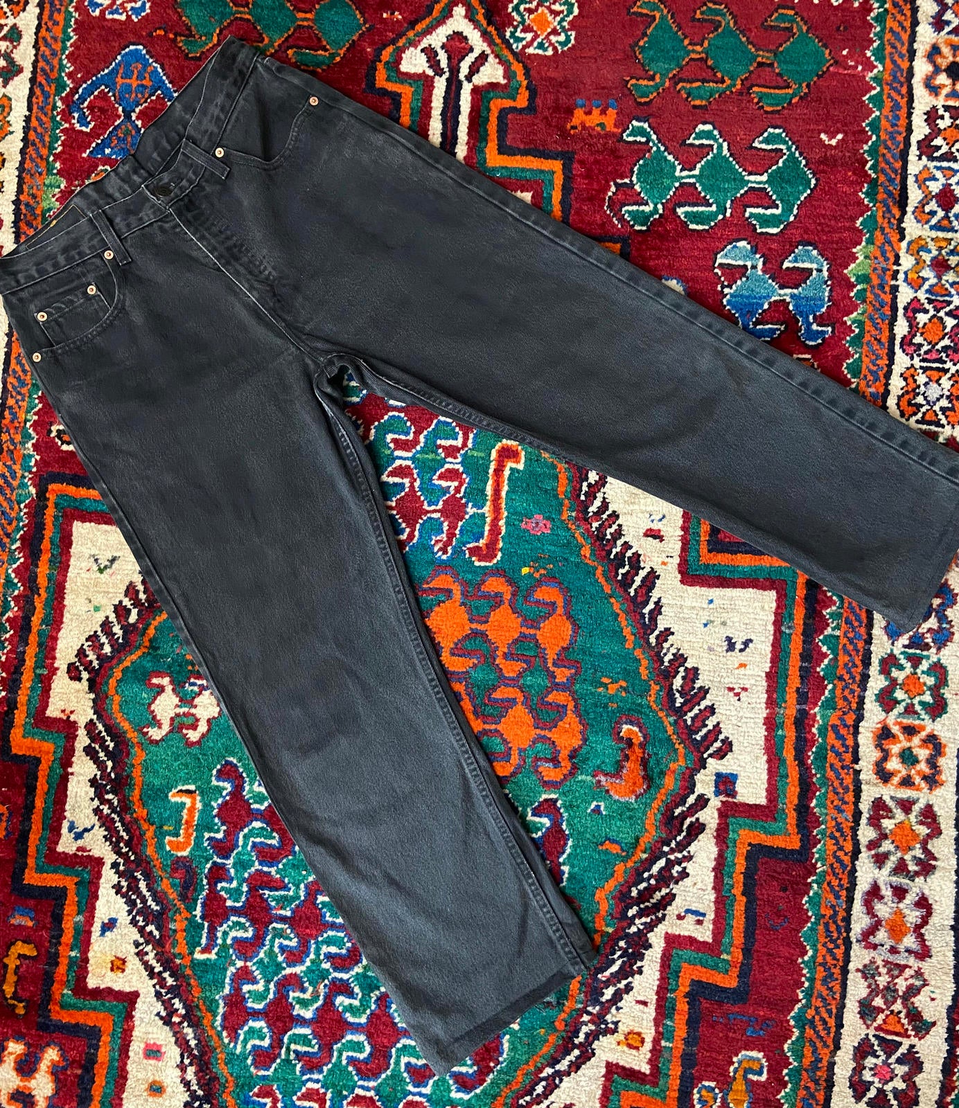 Vintage Levi's 615 Orange Tab Grey Straight Jeans W32